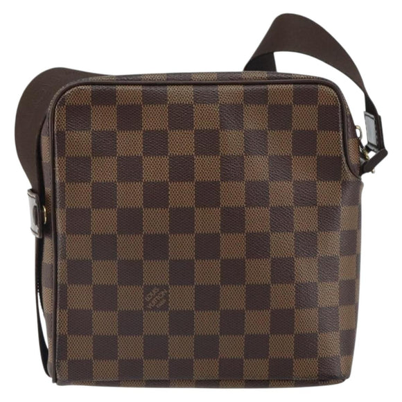 LOUIS VUITTON Damier Ebene Olaf PM Shoulder Bag N41442 LV Auth ep12715