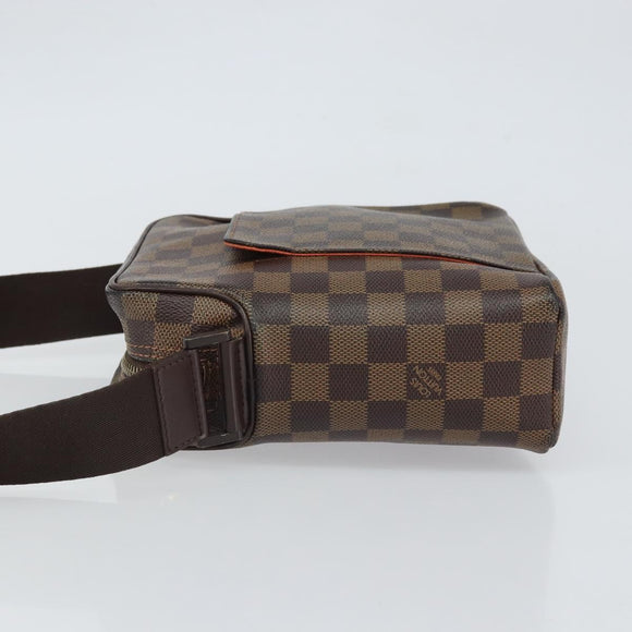 LOUIS VUITTON Damier Ebene Olaf PM Shoulder Bag N41442 LV Auth ep12715
