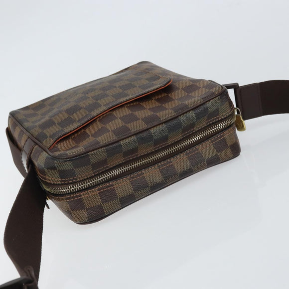 LOUIS VUITTON Damier Ebene Olaf PM Shoulder Bag N41442 LV Auth ep12715