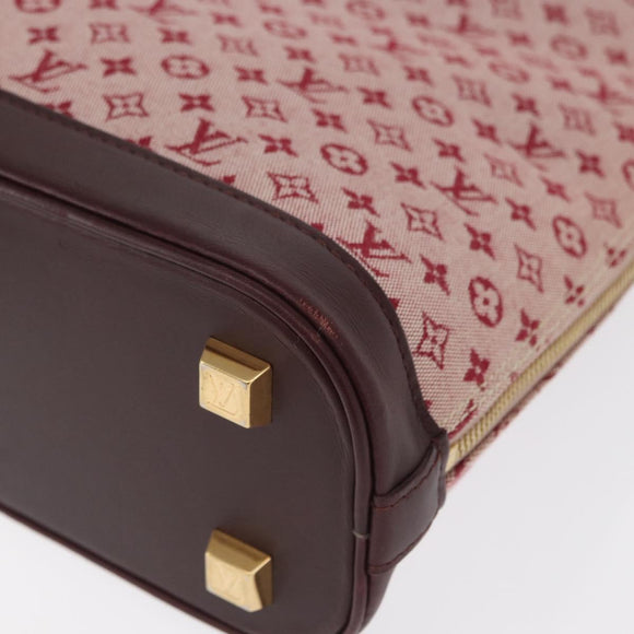 LOUIS VUITTON Monogram Mini Alma Haut Hand Bag Red M92204 LV Auth ep12716