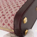 LOUIS VUITTON Monogram Mini Alma Haut Hand Bag Red M92204 LV Auth ep12716-16
