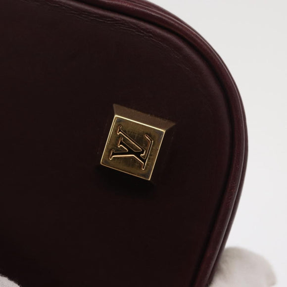 LOUIS VUITTON Monogram Mini Alma Haut Hand Bag Red M92204 LV Auth ep12716