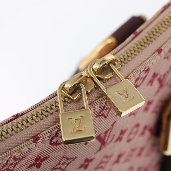 LOUIS VUITTON Monogram Mini Alma Haut Hand Bag Red M92204 LV Auth ep12716
