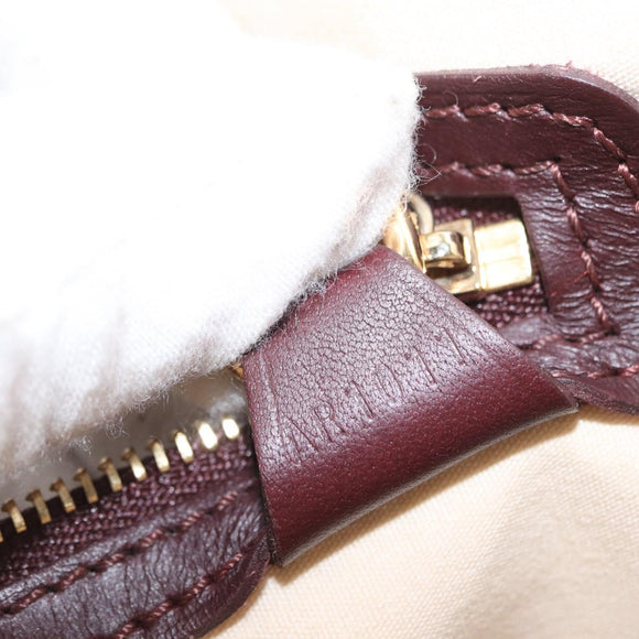 LOUIS VUITTON Monogram Mini Alma Haut Hand Bag Red M92204 LV Auth ep12716