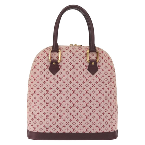LOUIS VUITTON Monogram Mini Alma Haut Hand Bag Red M92204 LV Auth ep12716