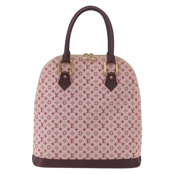 LOUIS VUITTON Monogram Mini Alma Haut Hand Bag Red M92204 LV Auth ep12716