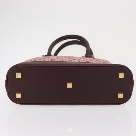 LOUIS VUITTON Monogram Mini Alma Haut Hand Bag Red M92204 LV Auth ep12716