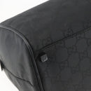 GUCCI GG Canvas Boston Bag Nylon Black Silver 012 0383 08 Auth ep12720-13