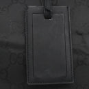 GUCCI GG Canvas Boston Bag Nylon Black Silver 012 0383 08 Auth ep12720-14