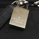 GUCCI GG Canvas Boston Bag Nylon Black Silver 012 0383 08 Auth ep12720-15