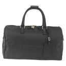 GUCCI GG Canvas Boston Bag Nylon Black Silver 012 0383 08 Auth ep12720-2