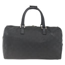 GUCCI GG Canvas Boston Bag Nylon Black Silver 012 0383 08 Auth ep12720-3