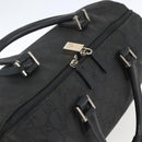 GUCCI GG Canvas Boston Bag Nylon Black Silver 012 0383 08 Auth ep12720-6