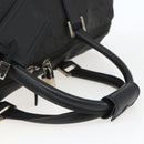 GUCCI GG Canvas Boston Bag Nylon Black Silver 012 0383 08 Auth ep12720-7