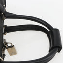 GUCCI GG Canvas Boston Bag Nylon Black Silver 012 0383 08 Auth ep12720-8