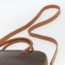 CELINE Macadam Canvas Hand Bag PVC Leather 2way Brown Gold Auth ep12721-15