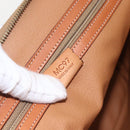 CELINE Macadam Canvas Hand Bag PVC Leather 2way Brown Gold Auth ep12721-12