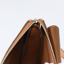 LOUIS VUITTON Monogram Vernis Motto Accessory Pouch Bronze M91138 Auth ep12725-20