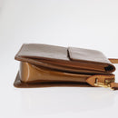 LOUIS VUITTON Monogram Vernis Motto Accessory Pouch Bronze M91138 Auth ep12725-3