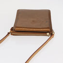 LOUIS VUITTON Monogram Vernis Motto Accessory Pouch Bronze M91138 Auth ep12725-6