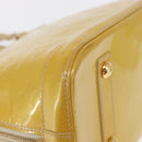 LOUIS VUITTON Monogram Vernis Alma PM Hand Bag Citrin M90101 LV Auth ep12726-14
