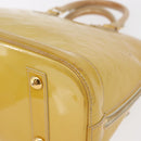 LOUIS VUITTON Monogram Vernis Alma PM Hand Bag Citrin M90101 LV Auth ep12726-15