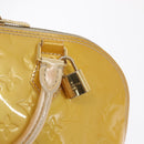 LOUIS VUITTON Monogram Vernis Alma PM Hand Bag Citrin M90101 LV Auth ep12726-9
