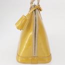 LOUIS VUITTON Monogram Vernis Alma PM Hand Bag Citrin M90101 LV Auth ep12726-4