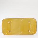 LOUIS VUITTON Monogram Vernis Alma PM Hand Bag Citrin M90101 LV Auth ep12726-5