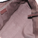 GUCCI GG Canvas Web Sherry Line Hand Bag Beige Silver 145810 Auth ep12728-11