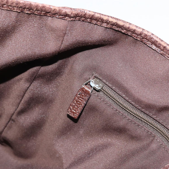 GUCCI GG Canvas Web Sherry Line Hand Bag Beige Silver 145810 Auth ep12728