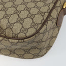 GUCCI GG Supreme Web Sherry Line Bag PVC Beige Gold 001 754 6177 Auth ep12731-16