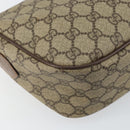 GUCCI GG Supreme Web Sherry Line Bag PVC Beige Gold 001 754 6177 Auth ep12731-17