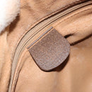 GUCCI GG Supreme Web Sherry Line Bag PVC Beige Gold 001 754 6177 Auth ep12731-19