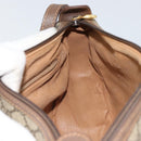 GUCCI GG Supreme Web Sherry Line Bag PVC Beige Gold 001 754 6177 Auth ep12731-20