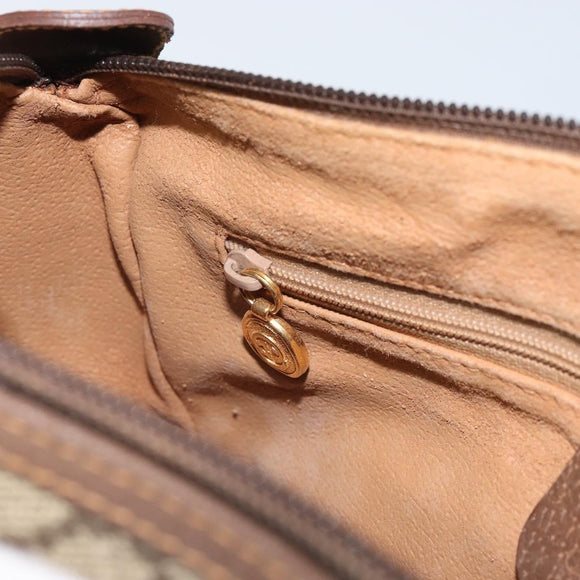 GUCCI GG Supreme Web Sherry Line Bag PVC Beige Gold 001 754 6177 Auth ep12731