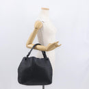 BOTTEGA VENETA INTRECCIATO Hand Bag Leather Black Auth ep12733-23