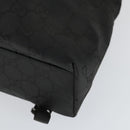 GUCCI GG Canvas Backpack Nylon Black Silver 003 0238 3754 Auth ep12735-12