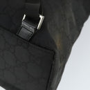GUCCI GG Canvas Backpack Nylon Black Silver 003 0238 3754 Auth ep12735-14