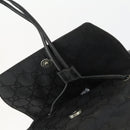 GUCCI GG Canvas Backpack Nylon Black Silver 003 0238 3754 Auth ep12735-16