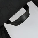 GUCCI GG Canvas Backpack Nylon Black Silver 003 0238 3754 Auth ep12735-7