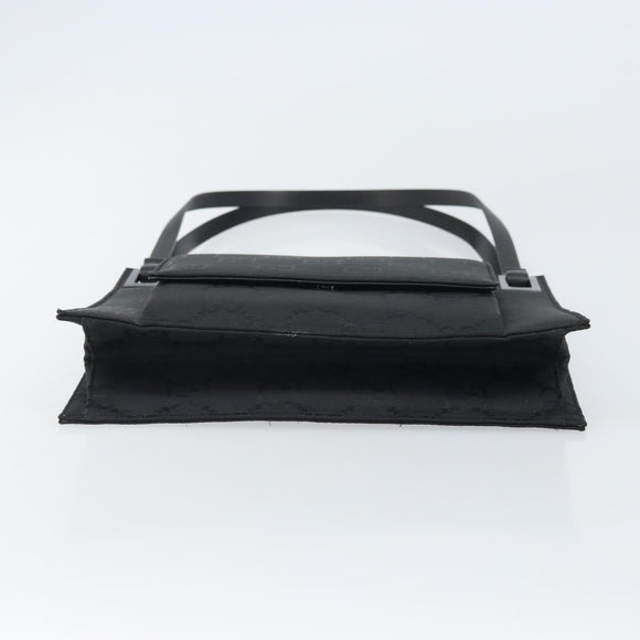 GUCCI GG Canvas Shoulder Bag Nylon Black Silver 001 3068 Auth ep12737