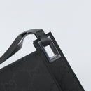 GUCCI GG Canvas Shoulder Bag Nylon Black Silver 001 3068 Auth ep12737-15