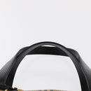 BURBERRY Nova Check Hand Bag Canvas Beige Gold Auth ep12744-9