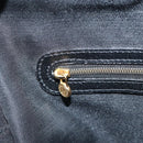 FENDI Tote Bag Leather Black Gold Auth ep12747-21