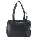 FENDI Tote Bag Leather Black Gold Auth ep12747-2