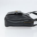 FENDI Tote Bag Leather Black Gold Auth ep12747-3