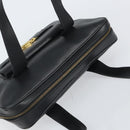 FENDI Tote Bag Leather Black Gold Auth ep12747-6