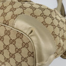 GUCCI GG Canvas Hand Bag 2way Beige Gold 247902 Auth ep12749-14