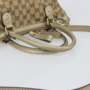 GUCCI GG Canvas Hand Bag 2way Beige Gold 247902 Auth ep12749-7
